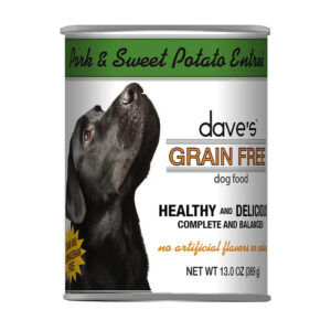 Dave's Pet Food Dog Grain Free Pork & Sweet Potato Entrée / 13.2 oz. (Case of 12)