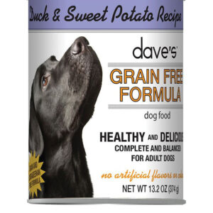 DAVE'S PET FOOD DOG Grain Free Duck & Sweet Potato Recipe / 13.2 oz. (Case of 12)