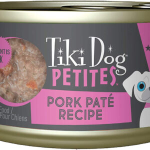 Tiki Pets Dog Petite Pate Pork 3oz. (Case Of 12)