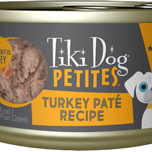 Tiki Pets Dog Petite Pate Turkey 3oz. (Case Of 12)
