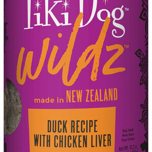 Tiki Pets Dog Wildz Duck Recipe with Chicken Liver 13.2oz. (Case Of 12)