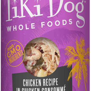 Tiki Pets Dog Whole Foods Chicken Recipe in Chicken Consomm? 13.6oz. (Case Of 12)