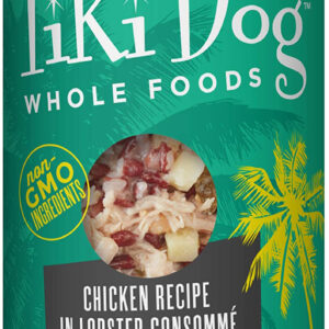 Tiki Pets Dog Whole Foods Chicken Recipe in Lobster Consomm? 13.6oz. (Case Of 12)