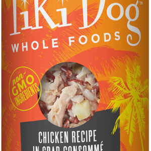 Tiki Pets Dog Whole Foods Chicken Recipe in Crab Consomm? 13.6oz. (Case Of 12)