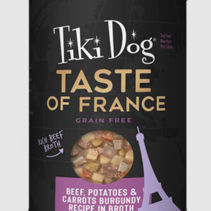 Tiki Pet Dog Gourmet France Beef 12oz  (case of 8)