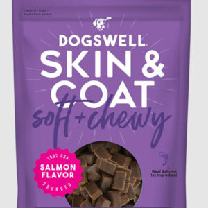 Dogswell Dog Skin and Coat Soft Chew Grain Free Salmon 14Oz