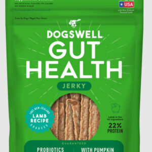 Dogswell Dog Gut Health Jerky Grain Free Lamb 10Oz