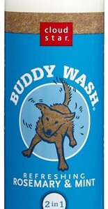 Cloud Star Buddy Wash Refreshing Rosemary and Mint Dog Shampoo and Conditioner, 16-Oz. Bottle