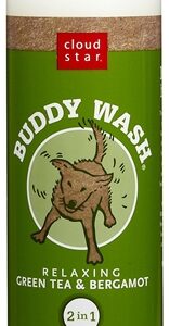 Cloud Star Buddy Wash Relaxing Green Tea and Bergamot Dog Shampoo and Conditioner, 16-Oz. Bottle
