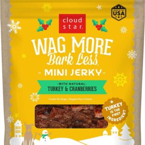 Cloud Star Wagmore Dog Holiday Jerky Duck 4Oz