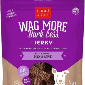 Cloudstar DOG JERKY GRAIN FREE DUCK APPLE 10OZ