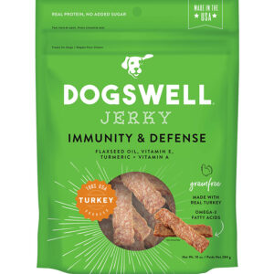Dogswell Dog Immune Defense Jerky Grain Free Turkey 10Oz