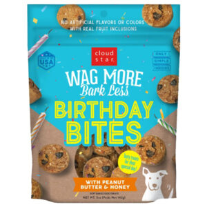 Wagmore Dog Bday Bites Peanutbutter Honey 5oz.
