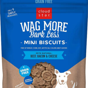 Wagmore Dog Grain Free Mini Baked Beef & Bacon 7oz.