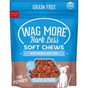 Cloud Star Wagmore Dog Grain Free Soft and Chewy Salmon 5Oz