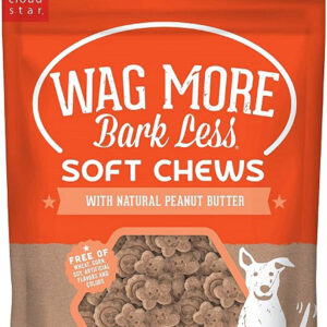 Cloud Star Wagmore Dog Grain Free Soft & Chewy Peanut Butter 20oz.