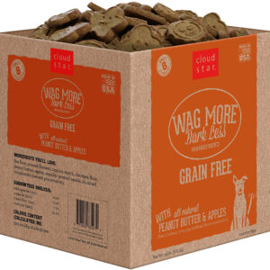 Cloudstar WAGMORE DOG OVEN BAKED GRAIN FREE PEANUT BUTTER & APPLE 19LB