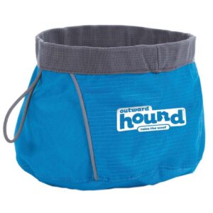 Outward Hound Port-A-Dog Bowl Green Medium