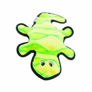 Outward Hound Invincibles Dog Toy Gecko 2 Squeakers Medium