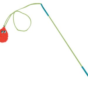 Outward Hound Dog Toy Games Tail Teaser with Refill Tail Teaser Wand Multi-Color One Size