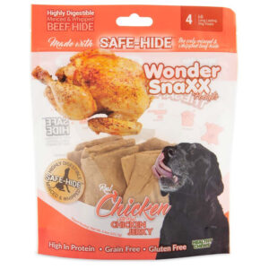 Wonder Snaxx Pockets Chicken With Real Chicken Jerky Dog Treat 5.4 Oz, 4 Ct