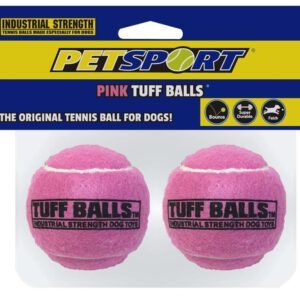 Petsport USA Tuff Ball Dog toy Pink 2 Pack 2.5 in
