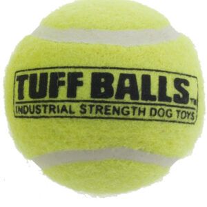 Petsport USA Tuff Ball Dog toy Yellow 4 in