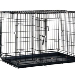 Precision Pet Products 2 Door Great Crate for Dog Hard-Sided Black 42 in