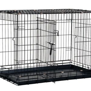 Precision Pet Products 2 Door Great Crate for Dog Hard-Sided Black 48 in