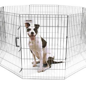 Precision Pet Products Exercise Pen Silver 36 in