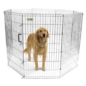 Precision Pet Products Exercise Pen Silver 42 in