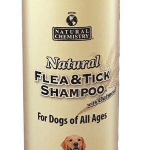 Natural Chemistry Natural Flea and Tick Shampoo With Oatmeal For Dogs 32Oz