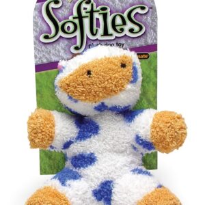 Booda Softies Dog Toy Cow Multi-Color Medium
