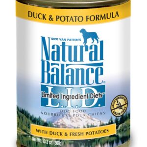 Natural Balance Pet Foods L.I.D Duck and Potato Formula Canned Dog Food 12Ea/13.2 Oz