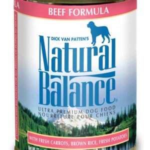 Natural Balance Pet Foods Ultra Premium Beef Formula Canned Dog Food 12Ea/13 Oz