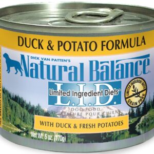 Natural Balance L.I.D. Duck and Potato Formula Canned Dog Food 6Oz