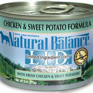 Natural Balance L.I.D. Chicken and Sweet Potato Formula Canned Dog Food 6Oz