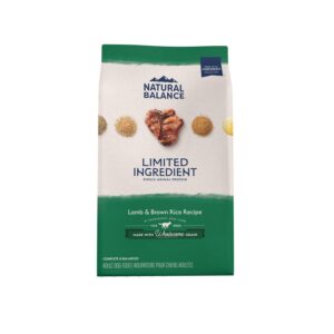 Natural Balance Pet Foods L.I.D Dry Dog Food Lamb  Brown Rice, 1ea/24 lb