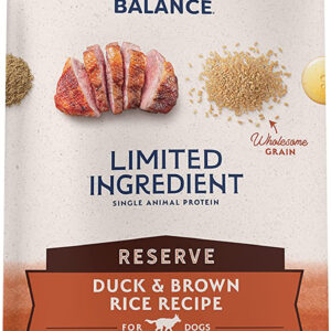 Natural Balance Pet Foods L.I.D Reserve Dry Dog Food Duck  Brown Rice, 1ea/22 lb