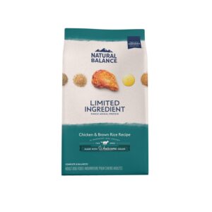 Natural Balance Pet Foods L.I.D Dry Dog Food Chicken  Brown Rice, 1ea/24 lb