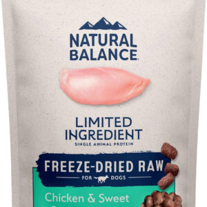 Natural Balance Pet Foods L.I.D. Freeze Dried Dog Food Chicken  Sweet Potato, 1ea/6 oz