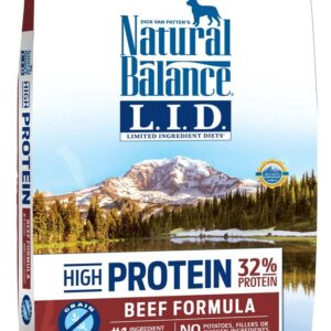 Natural Balance Lid High Protein Beef Formula 12Lbs