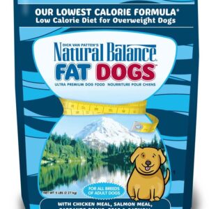 Natural Balance Pet Foods Fat Dogs Chicken & Salmon Formula Low Calorie Dry Dog Food 5 lb