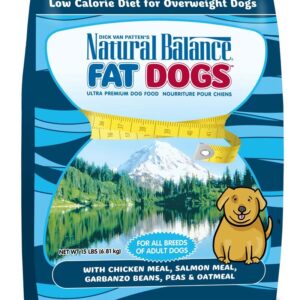 Natural Balance Pet Foods Fat Dogs Chicken & Salmon Formula Low Calorie Dry Dog Food 15 lb