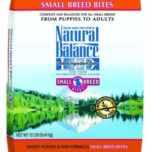 Natural Balance Lid Sweet Potato and Fish Small Breed Bites Dry Dog Food 12Lb