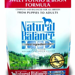 Natural Balance Lid Sweet Potato and Bison Dry Dog Food 4.5Lb