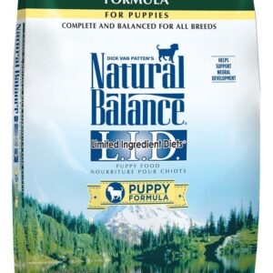 Natural Balance Lid Lamb and Brown Rice Puppy Formula Dry Dog Food 12Lb