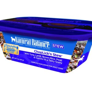 Natural Balance Delectable Delights Choplick'N Stew 8Oz Tub