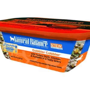 Natural Balance Delectable Delights Gobbler Cobbler Grain Free 8Oz Tub