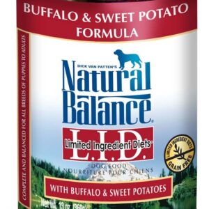 Natural Balance Pet Foods L.I.D Buffalo and Sweet Potatoes Dog Food 12Ea/13 Oz, 12 Pk